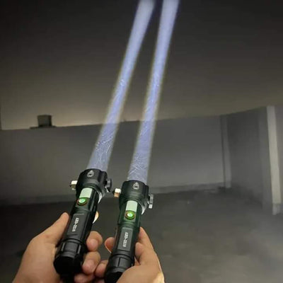 Lot Imported 5-in-1 Rechargeable Flashlight & Power Bank - 1KM Range