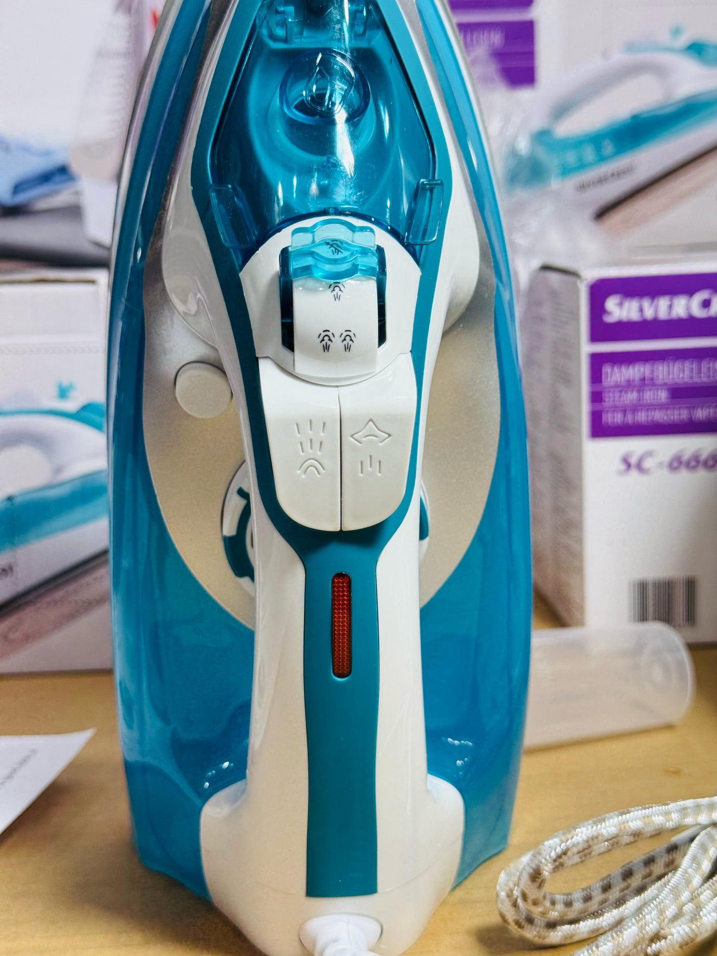 German Lot Imported Silver Crest Steam Iron