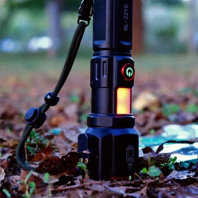 Lot Imported 5-in-1 Rechargeable Flashlight & Power Bank - 1KM Range