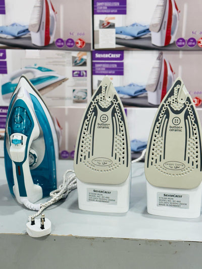 German Lot Imported Silver Crest Steam Iron