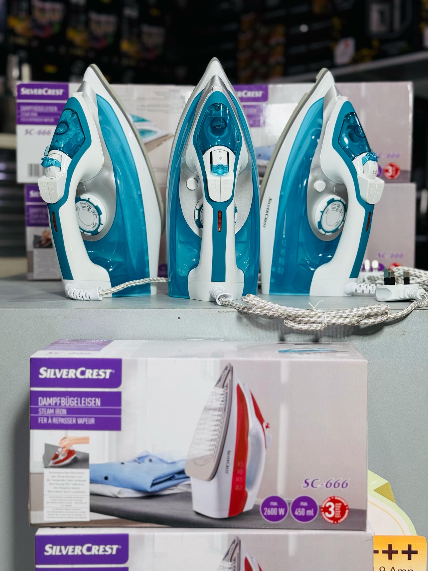 German Lot Imported Silver Crest Steam Iron